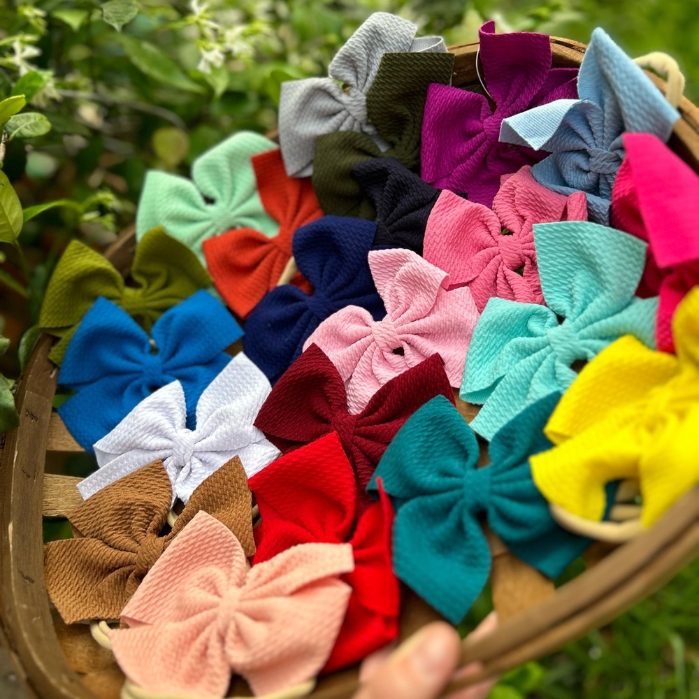 Hand made bows by me! 🥰